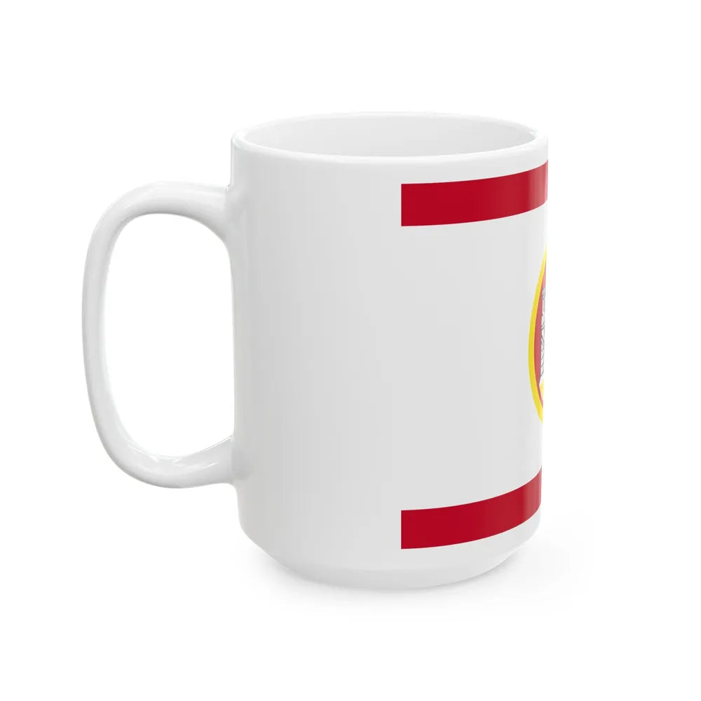 Flag of Bergen Vestland Norway - White Coffee Mug-Go Mug Yourself