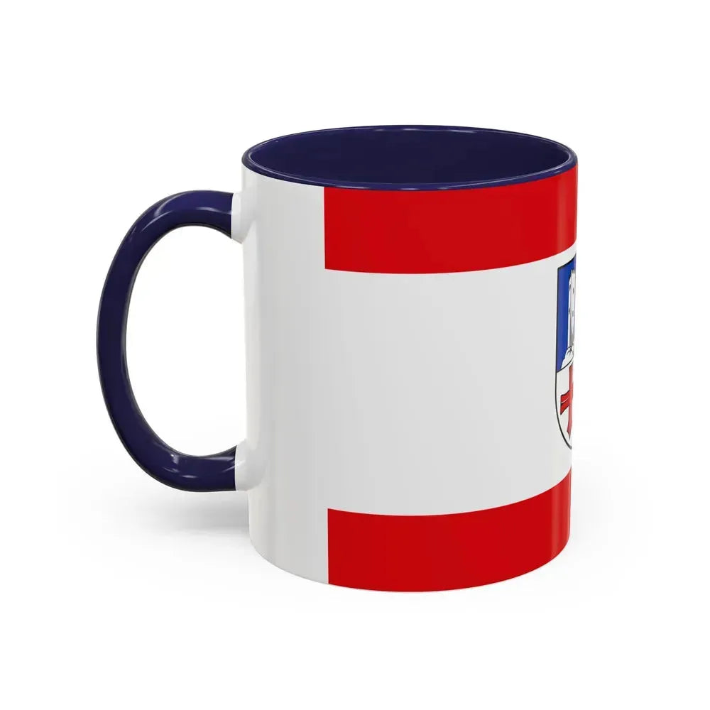 Flag of Bergstrasse Germany - Accent Coffee Mug - Go Mug Yourself