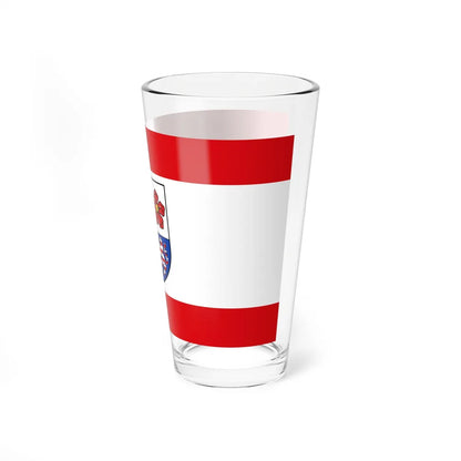 Flag of Bergstrasse Germany - Pint Glass 16oz-Go Mug Yourself