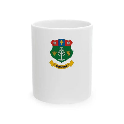 Flag of Berkesd (Hungary) White Coffee Mug 11oz - Go Mug Yourself