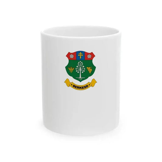 Flag of Berkesd (Hungary) White Coffee Mug 11oz - Go Mug Yourself