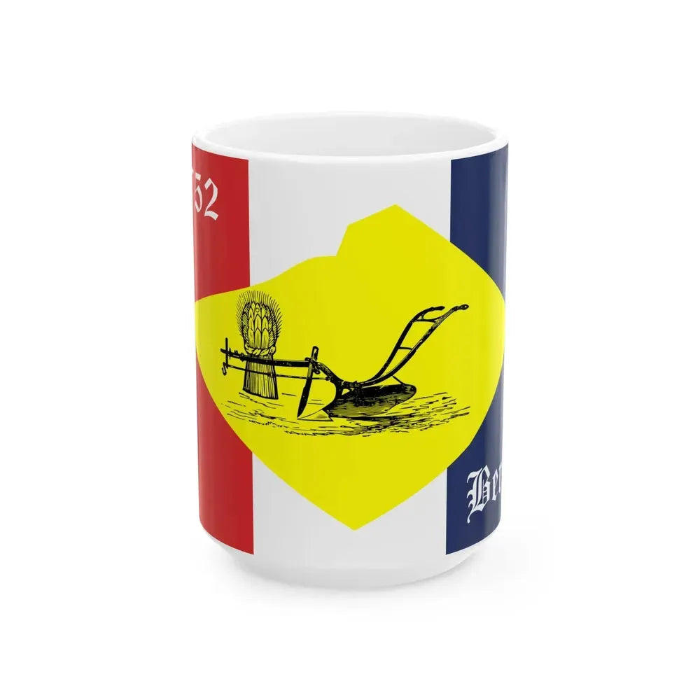Flag of Berks County Pennsylvania (United States) White Coffee Mug 15oz - Go Mug Yourself