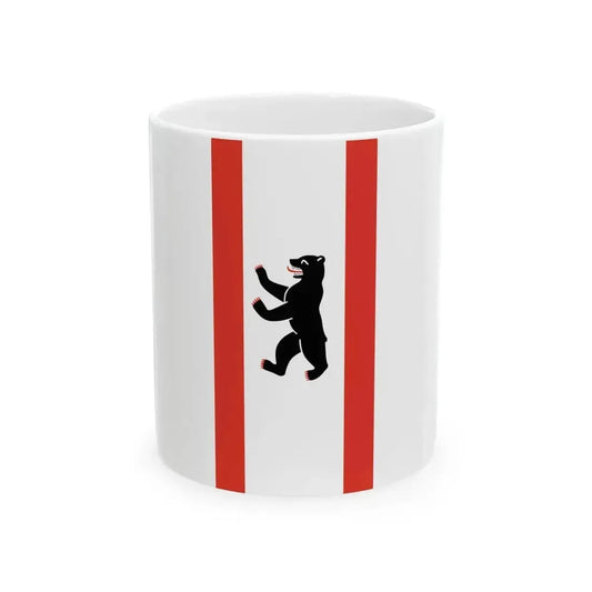 Flag of Berlin banner (Germany) White Coffee Mug 11oz - Go Mug Yourself
