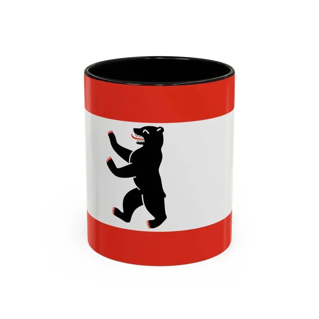 Flag of Berlin Germany - Accent Coffee Mug 11oz Black - Go Mug Yourself