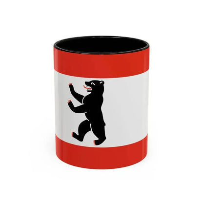 Flag of Berlin Germany - Accent Coffee Mug 11oz Black - Go Mug Yourself