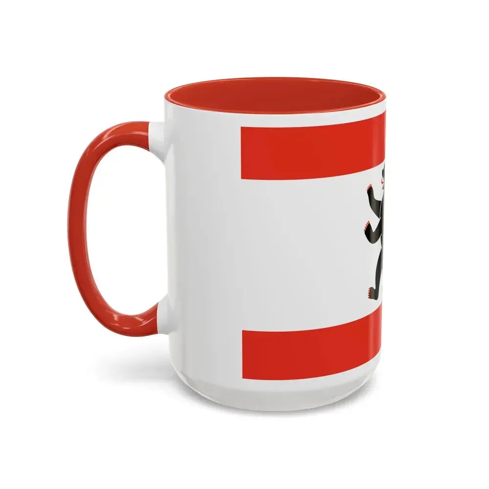 Flag of Berlin Germany - Accent Coffee Mug - Go Mug Yourself