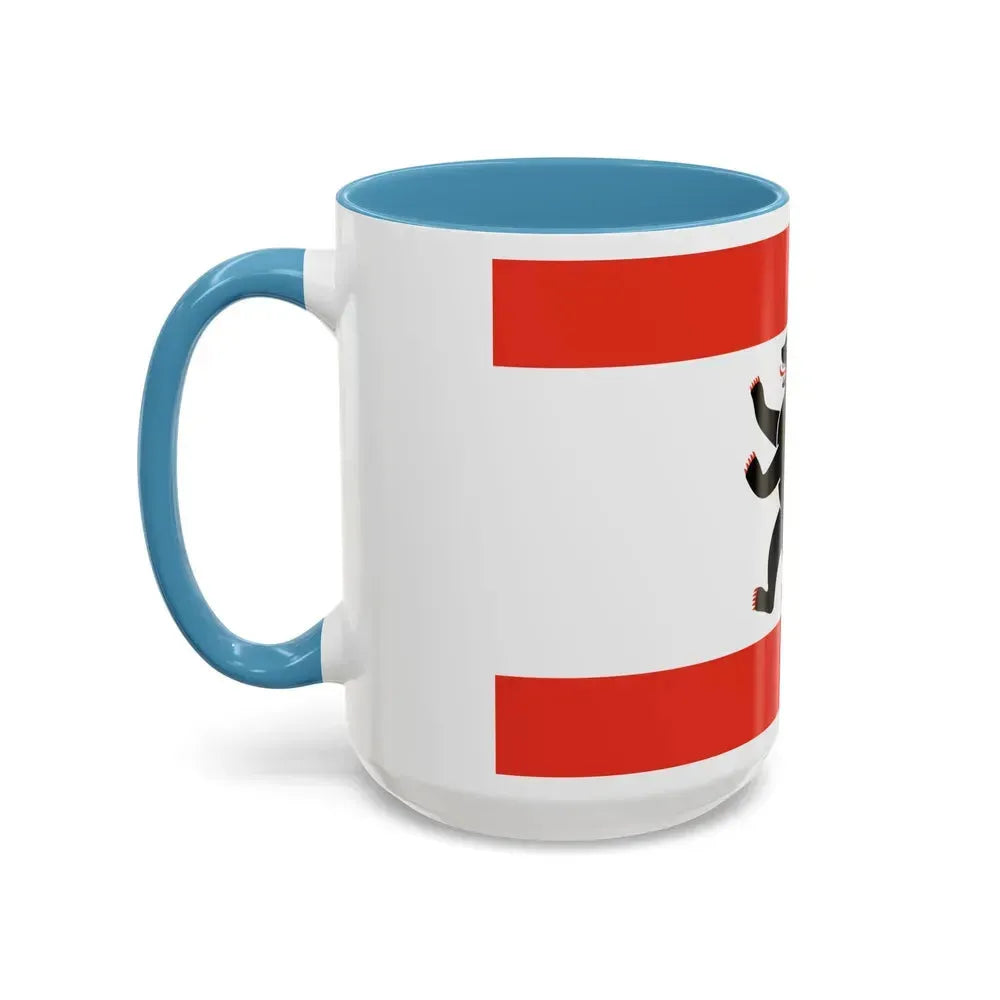 Flag of Berlin Germany - Accent Coffee Mug - Go Mug Yourself