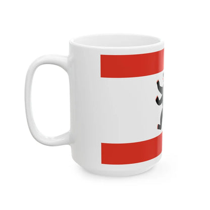 Flag of Berlin Germany - White Coffee Mug-Go Mug Yourself