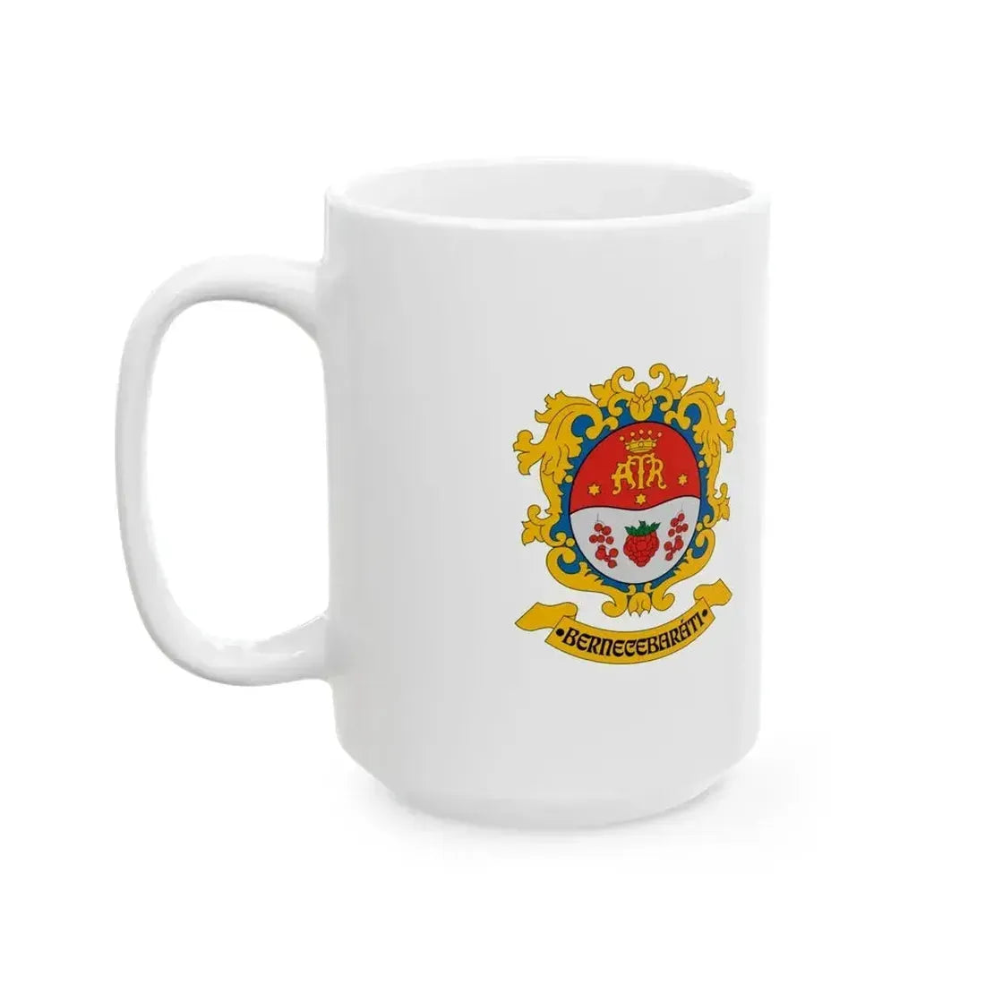 Flag of Bernecebarati (Hungary) White Coffee Mug - Go Mug Yourself