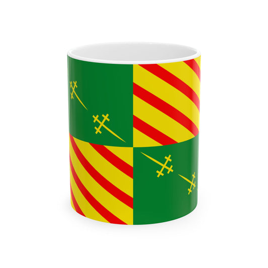 Flag of Bernissart (Belgium) White Coffee Mug-11oz-Go Mug Yourself