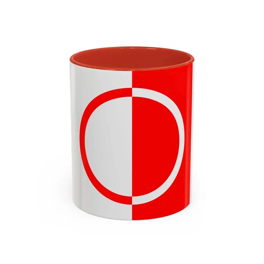 Flag of Bettens Switzerland - Accent Coffee Mug 11oz Red - Go Mug Yourself