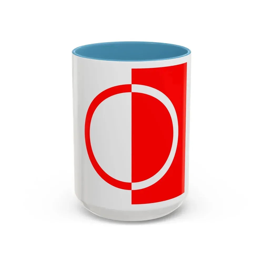 Flag of Bettens Switzerland - Accent Coffee Mug 15oz Light Blue - Go Mug Yourself