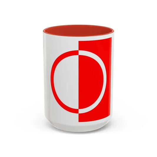 Flag of Bettens Switzerland - Accent Coffee Mug 15oz Red - Go Mug Yourself