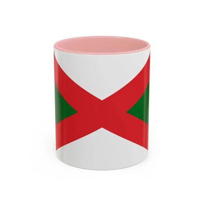 Flag of Bexhill UK - Accent Coffee Mug 11oz Pink - Go Mug Yourself