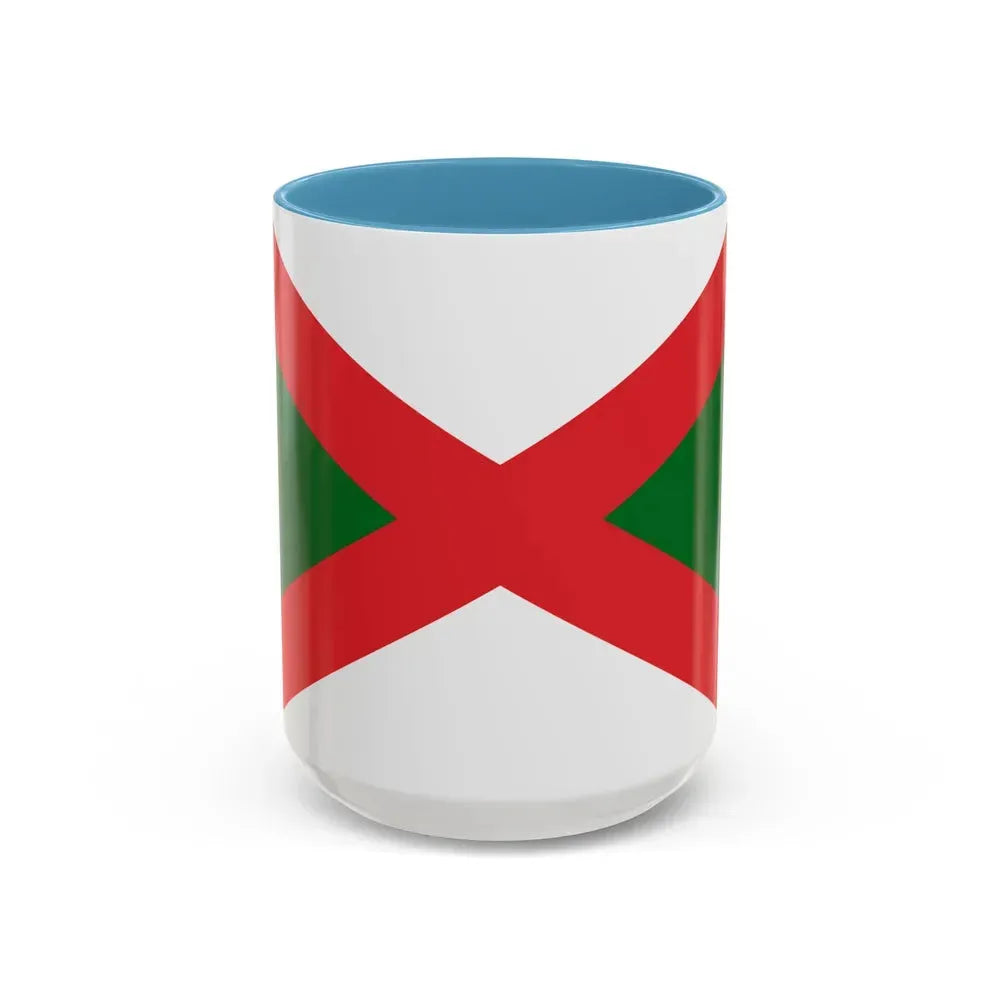 Flag of Bexhill UK - Accent Coffee Mug 15oz Light Blue - Go Mug Yourself