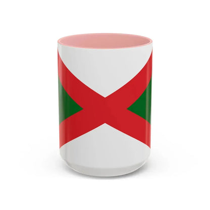 Flag of Bexhill UK - Accent Coffee Mug 15oz Pink - Go Mug Yourself