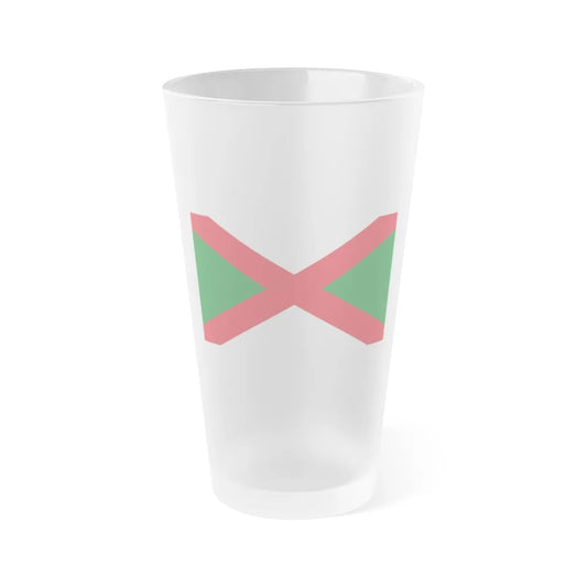 Flag of Bexhill UK - Frosted Pint Glass 16oz-16oz-Frosted-Go Mug Yourself