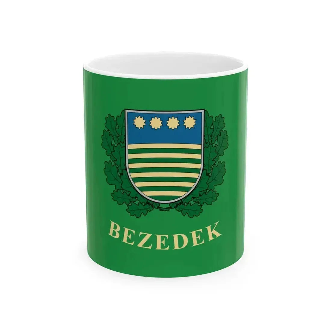 Flag of Bezedek (Hungary) White Coffee Mug 11oz - Go Mug Yourself