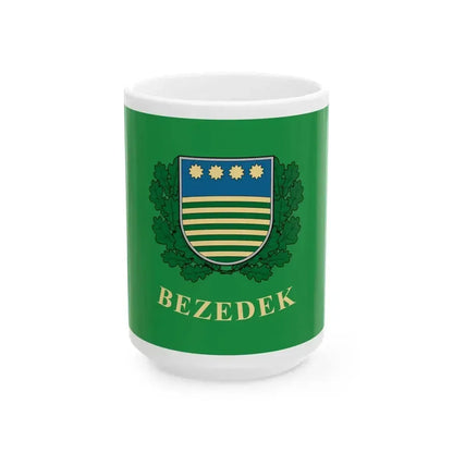 Flag of Bezedek (Hungary) White Coffee Mug 15oz - Go Mug Yourself