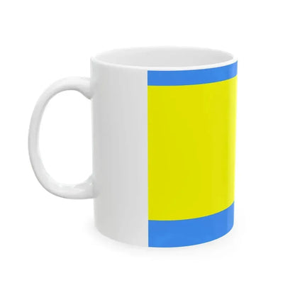 Flag of Bharatpur (India) White Coffee Mug - Go Mug Yourself