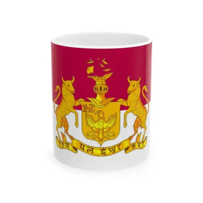 Flag of Bhavnagar (India) White Coffee Mug 11oz - Go Mug Yourself