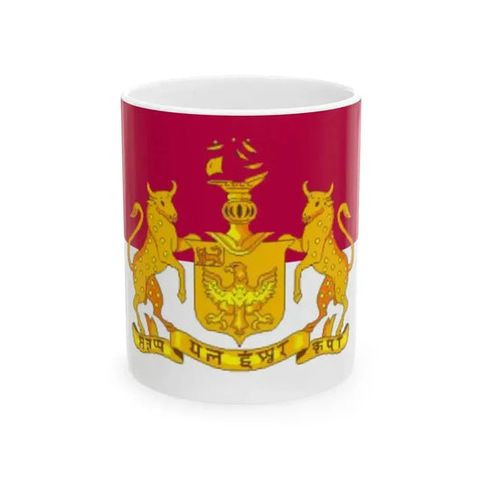 Flag of Bhavnagar (India) White Coffee Mug 11oz - Go Mug Yourself