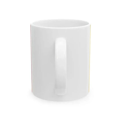 Flag of Bhutan 1949-1956 3-2 (Bhutan) White Coffee Mug - Go Mug Yourself
