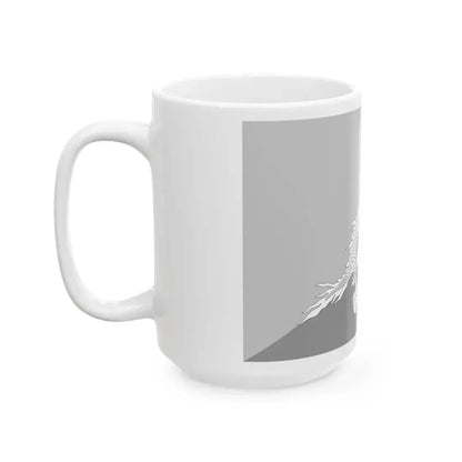 Flag of Bhutan black and white variant 2 (Bhutan) White Coffee Mug - Go Mug Yourself