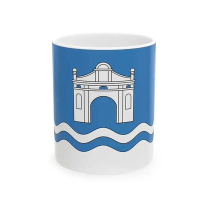 Flag of Biaroza-Kartuskaja (Belarus) White Coffee Mug 11oz - Go Mug Yourself