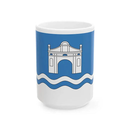 Flag of Biaroza-Kartuskaja (Belarus) White Coffee Mug 15oz - Go Mug Yourself