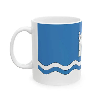 Flag of Biaroza-Kartuskaja (Belarus) White Coffee Mug - Go Mug Yourself