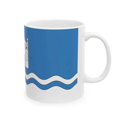 Flag of Biaroza-Kartuskaja (Belarus) White Coffee Mug - Go Mug Yourself