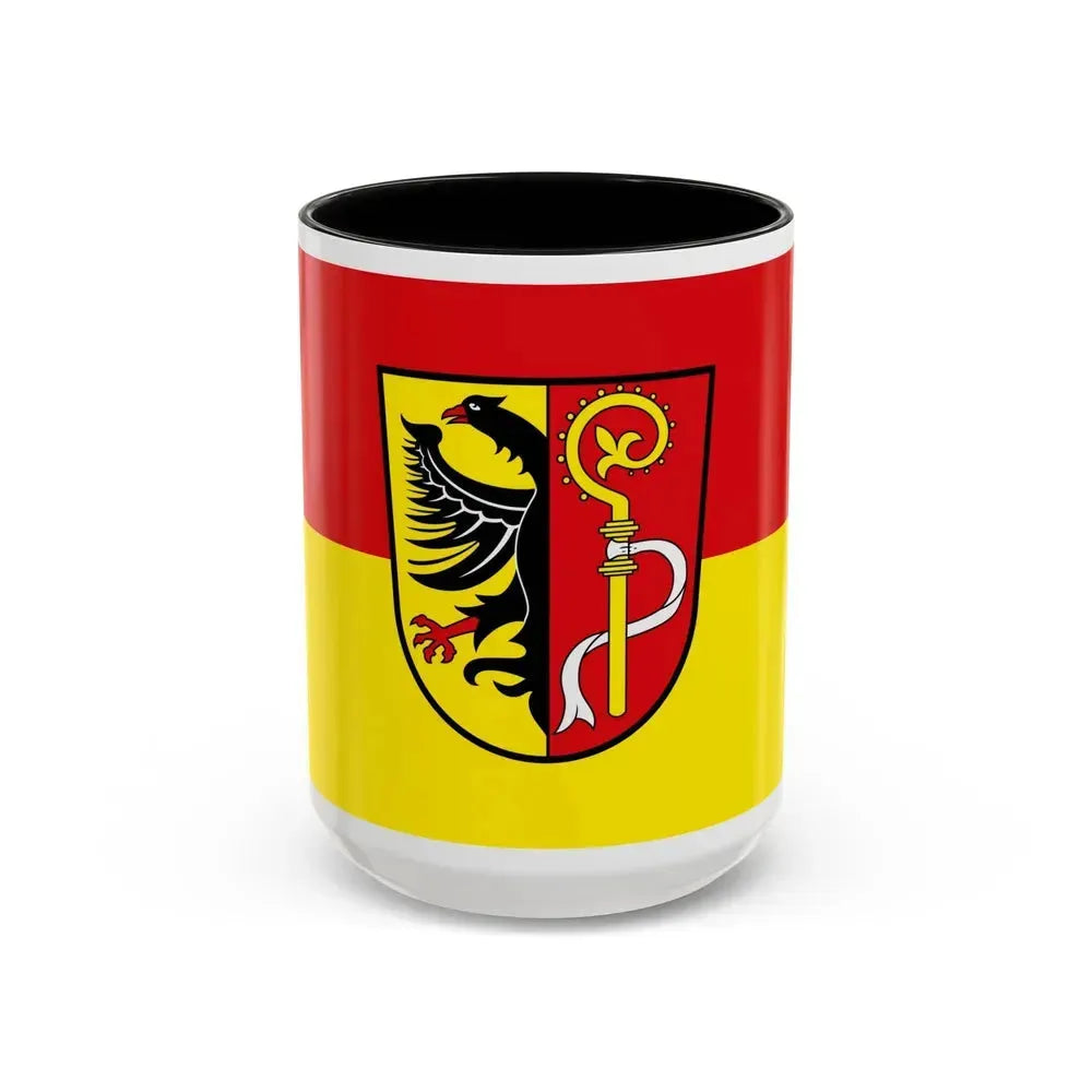 Flag of Biberach Germany - Accent Coffee Mug 15oz Black - Go Mug Yourself