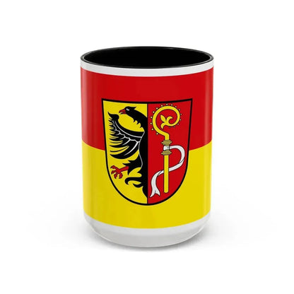 Flag of Biberach Germany - Accent Coffee Mug 15oz Black - Go Mug Yourself