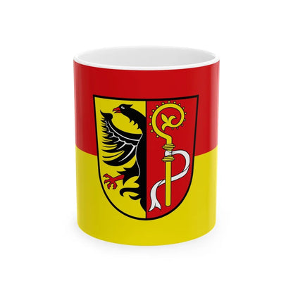 Flag of Biberach Germany - White Coffee Mug-11oz-Go Mug Yourself