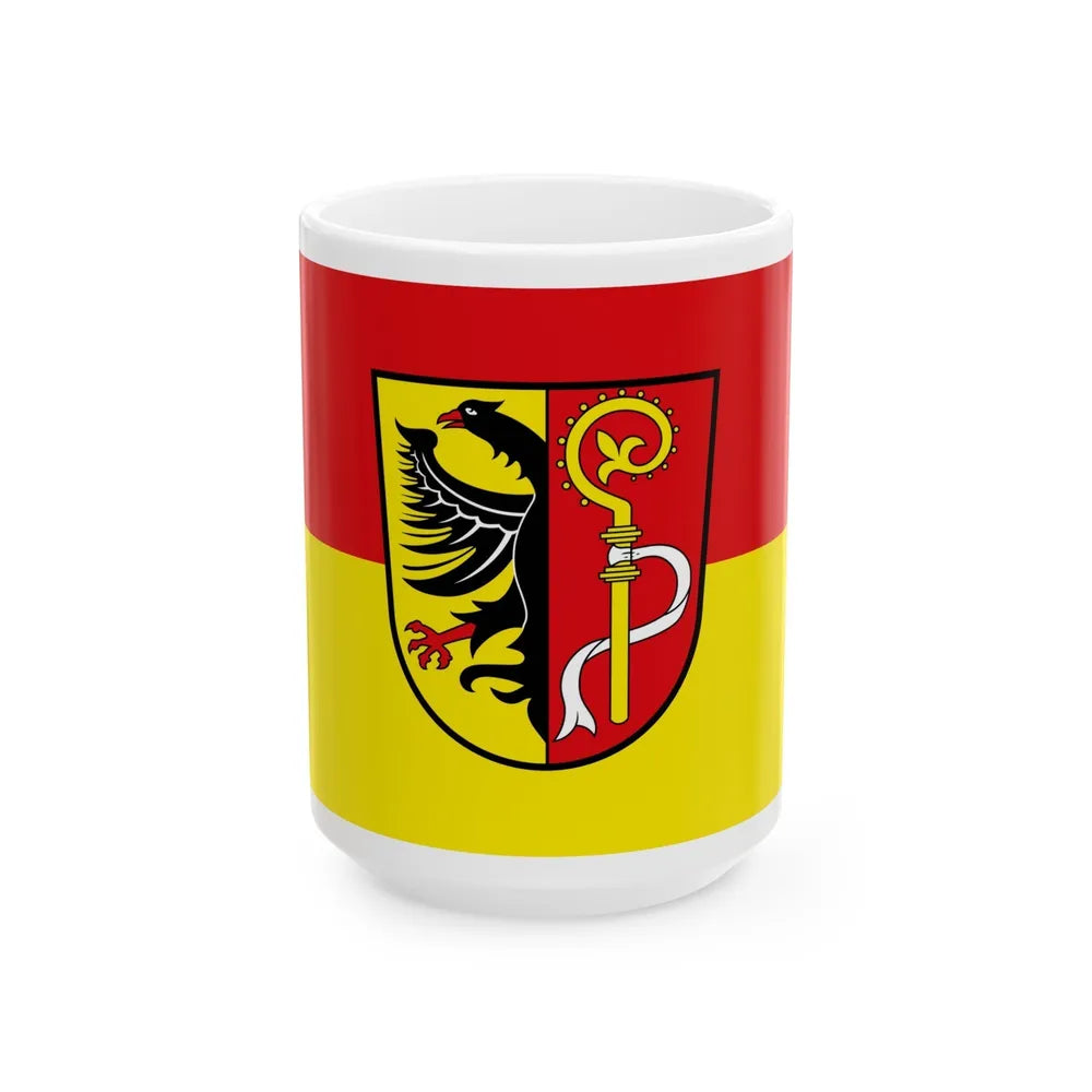 Flag of Biberach Germany - White Coffee Mug-15oz-Go Mug Yourself