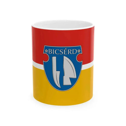 Flag of Bicserd (Hungary) White Coffee Mug 11oz - Go Mug Yourself