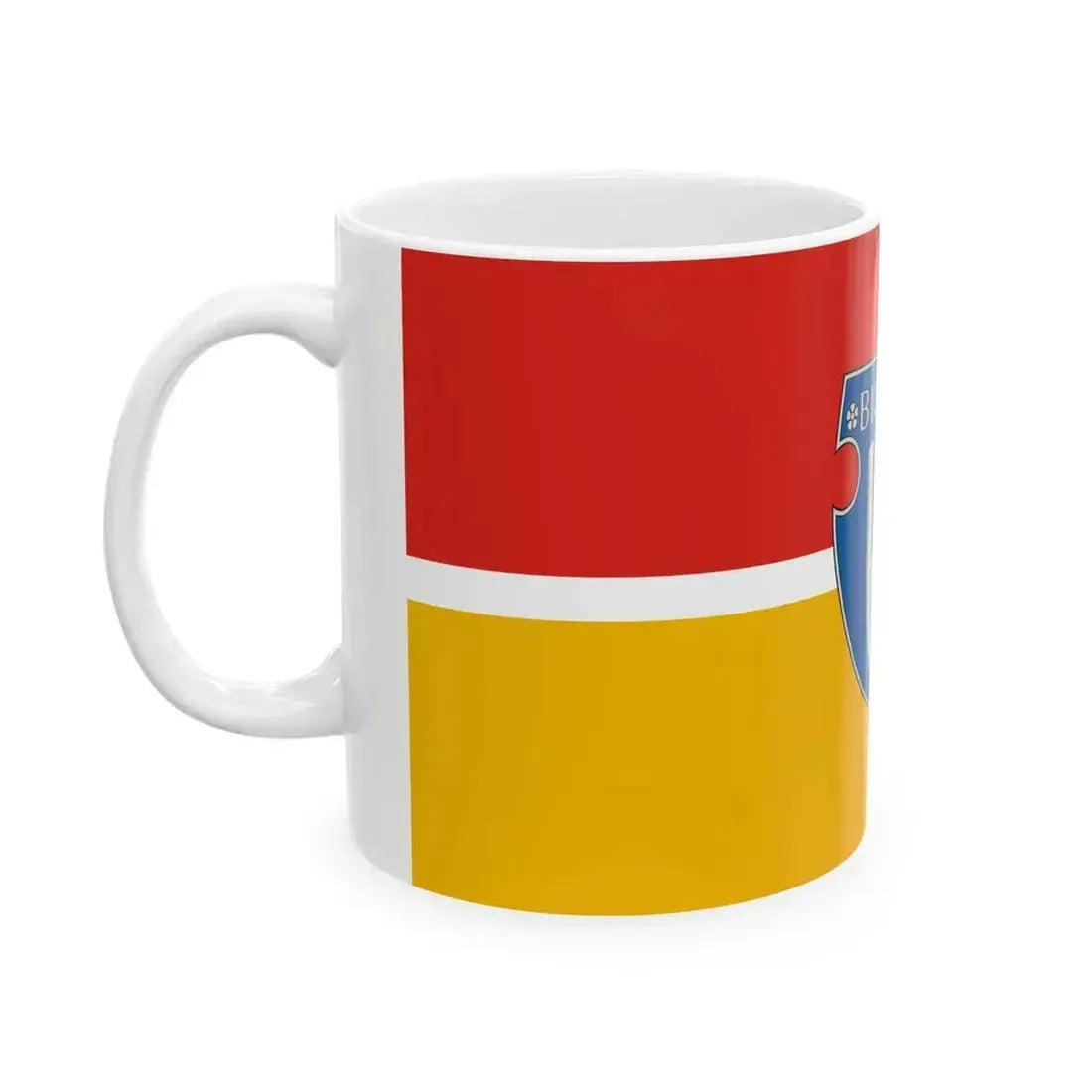 Flag of Bicserd (Hungary) White Coffee Mug - Go Mug Yourself