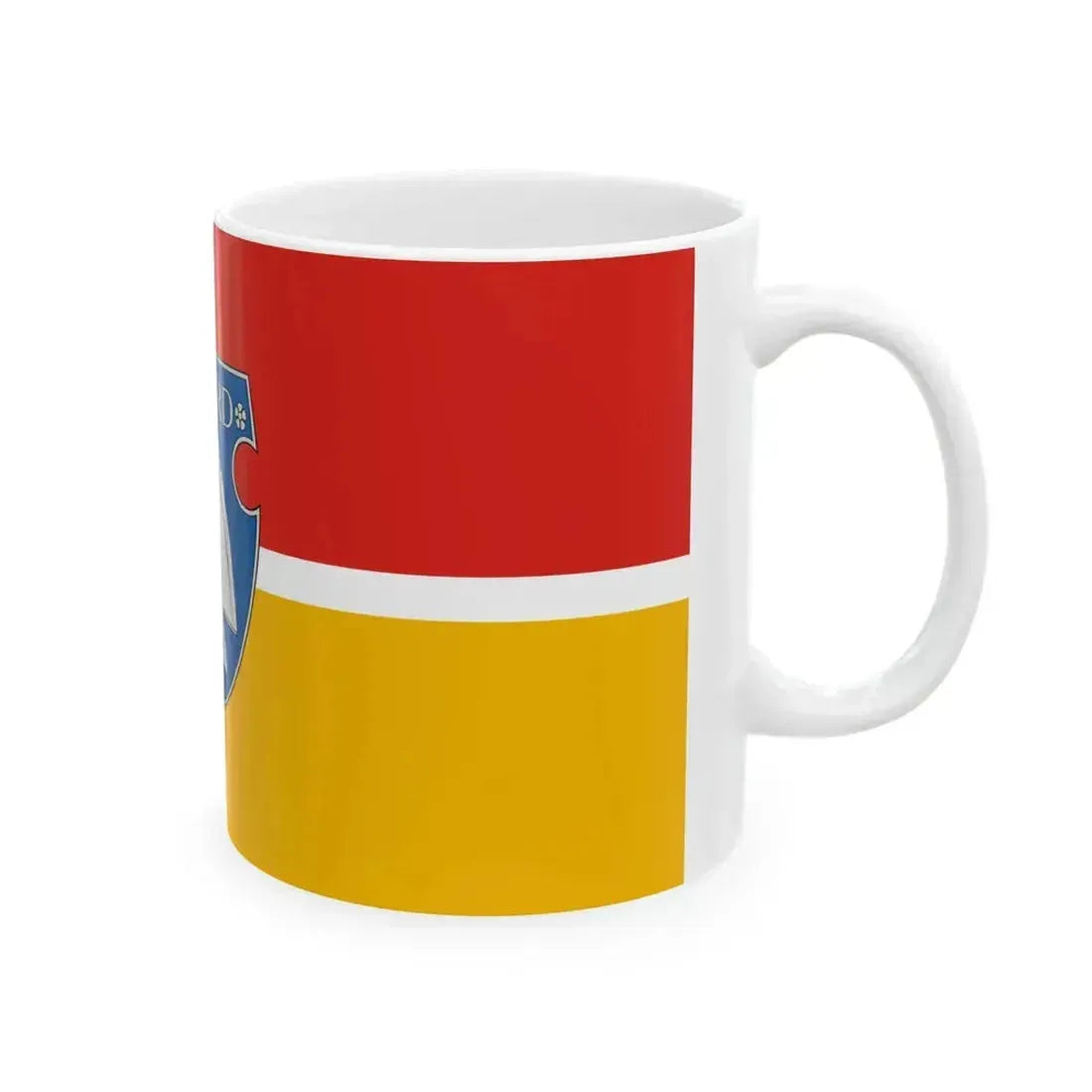 Flag of Bicserd (Hungary) White Coffee Mug - Go Mug Yourself