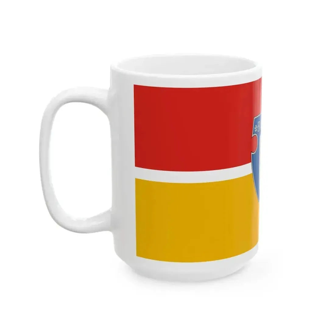 Flag of Bicserd (Hungary) White Coffee Mug - Go Mug Yourself