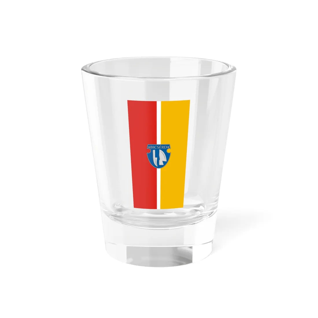 Flag of Bicserd vertical (Hungary) Shot Glass 1.5oz 1.5oz - Go Mug Yourself