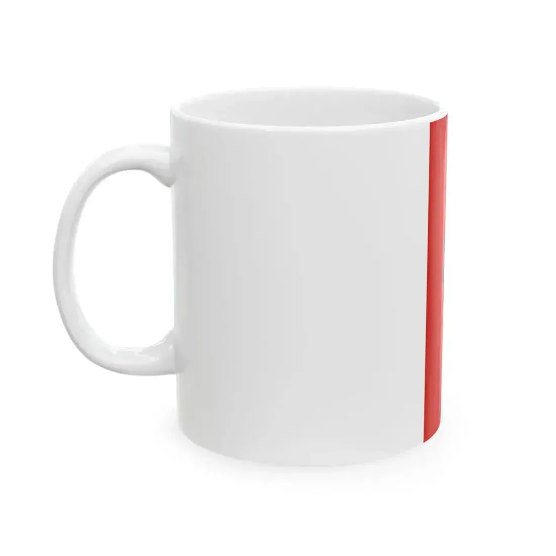 Flag of Bicserd vertical (Hungary) White Coffee Mug - Go Mug Yourself