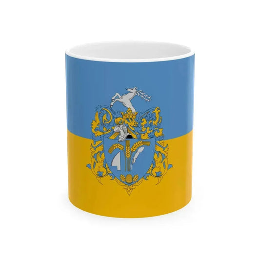 Flag of Bicske (Hungary) White Coffee Mug 11oz - Go Mug Yourself