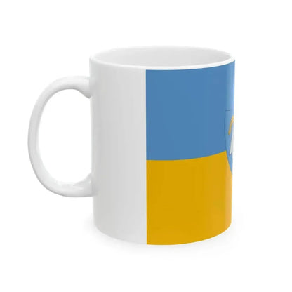 Flag of Bicske variant (Hungary) White Coffee Mug - Go Mug Yourself