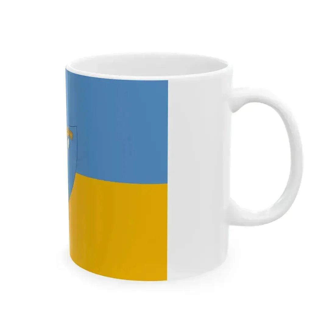 Flag of Bicske variant (Hungary) White Coffee Mug - Go Mug Yourself