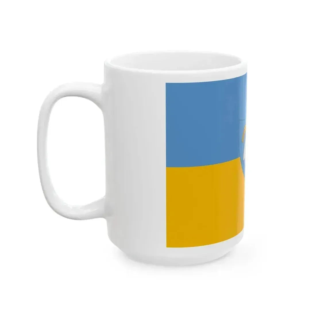 Flag of Bicske variant (Hungary) White Coffee Mug - Go Mug Yourself