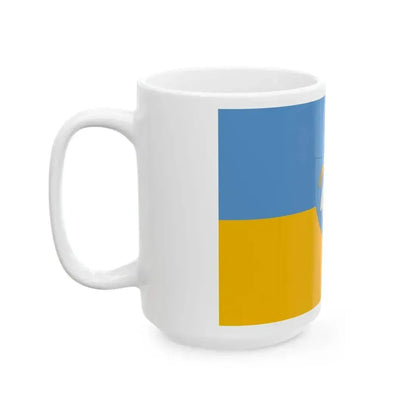 Flag of Bicske variant (Hungary) White Coffee Mug - Go Mug Yourself