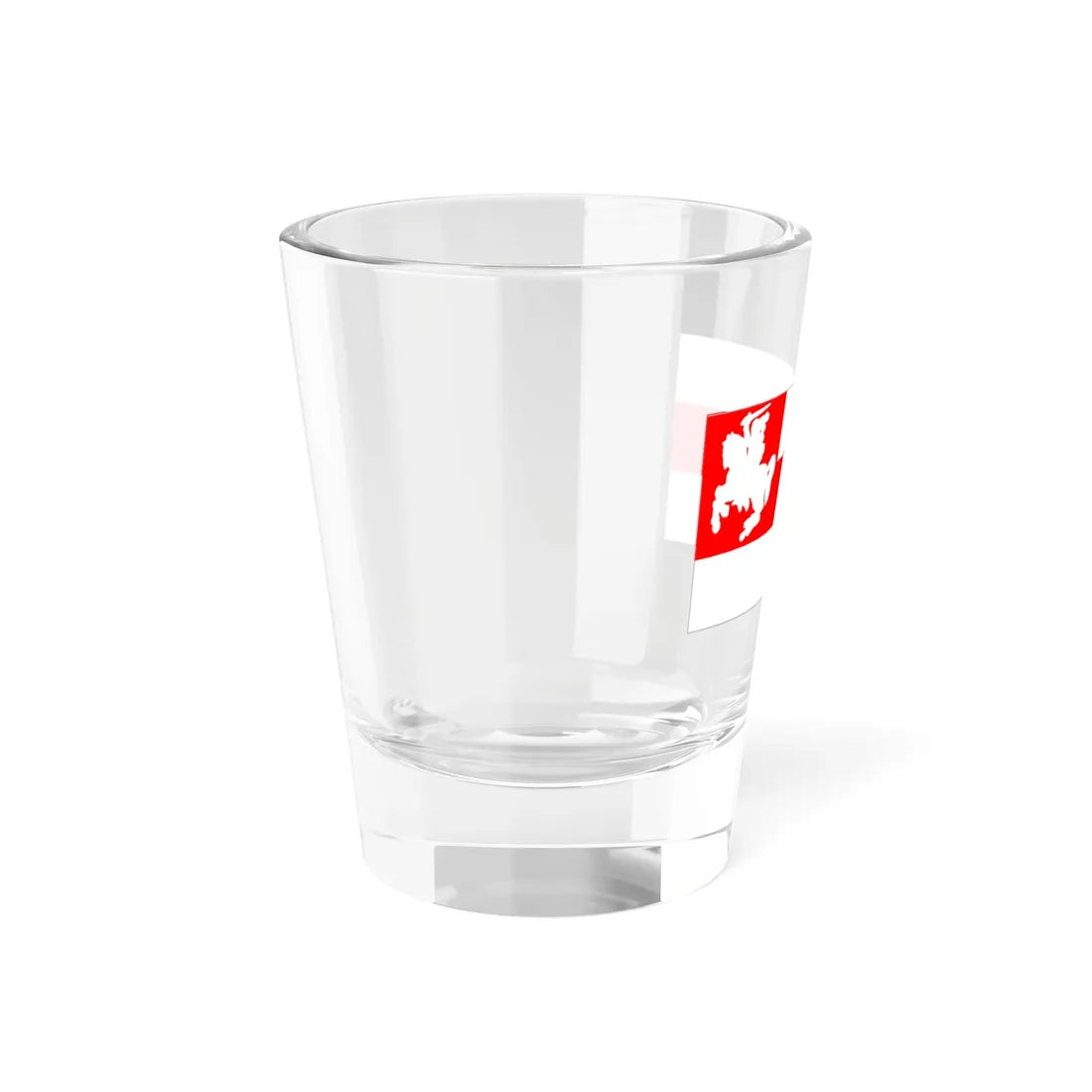 Flag of Biełaruski Asoby Bataljon u skladzie vojska Letuvy (Belarus) (Coat of Arms) Shot Glass 1.5oz - Go Mug Yourself