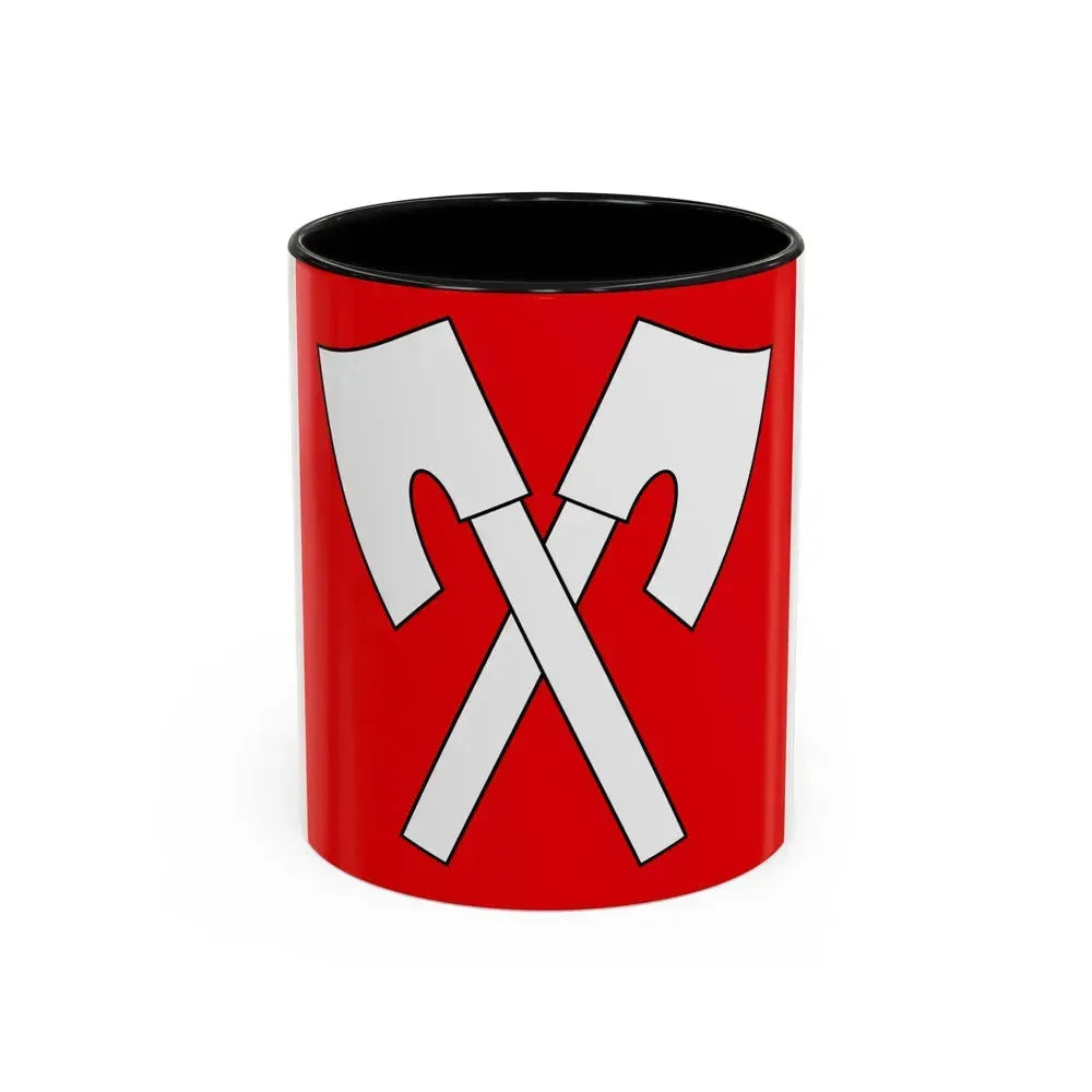 Flag of Biel Switzerland - Accent Coffee Mug 11oz Black - Go Mug Yourself