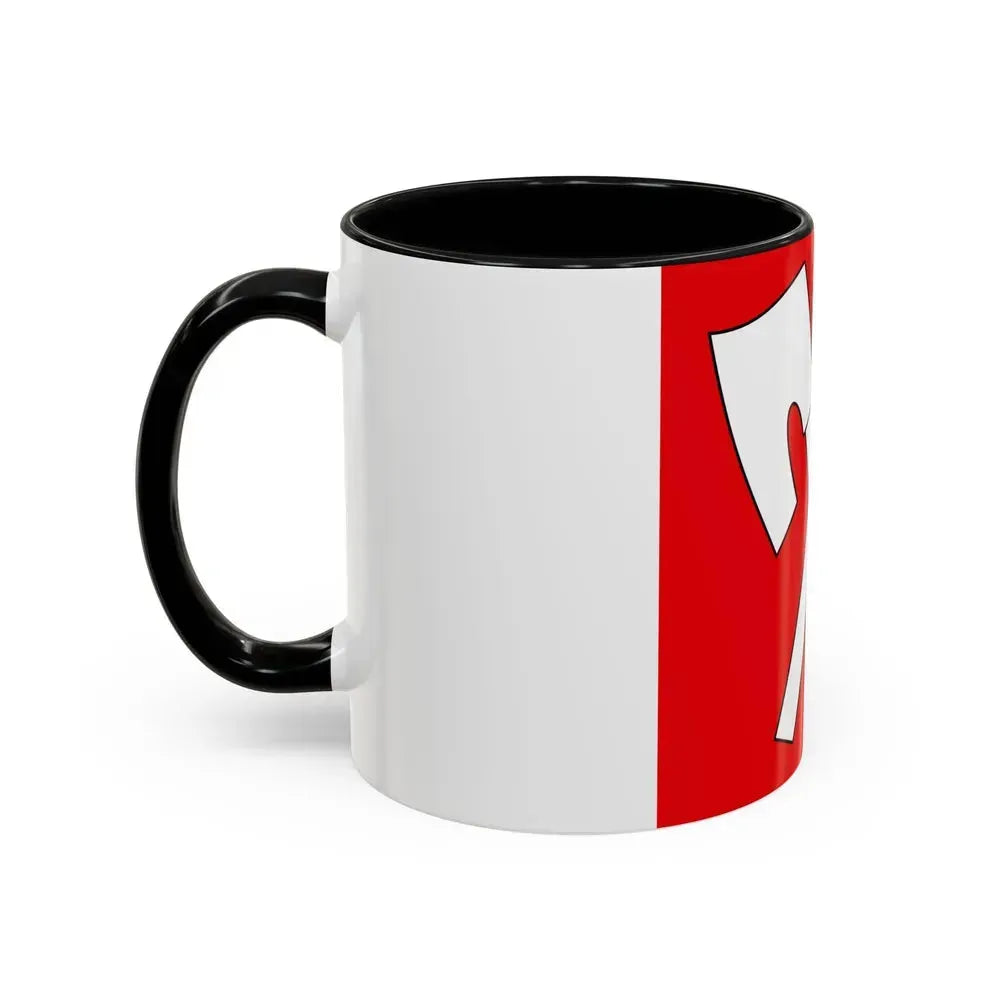 Flag of Biel Switzerland - Accent Coffee Mug - Go Mug Yourself